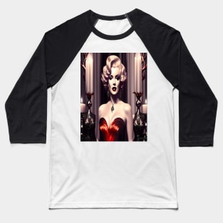 Marilyn Monroe Gothic Candles Baseball T-Shirt